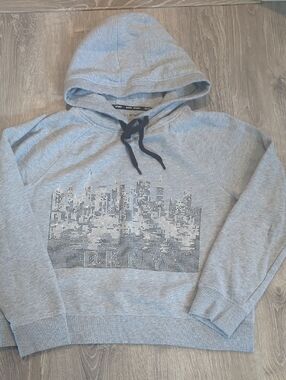 DKNY Women's Cityscape Bling Cropped Hoodie